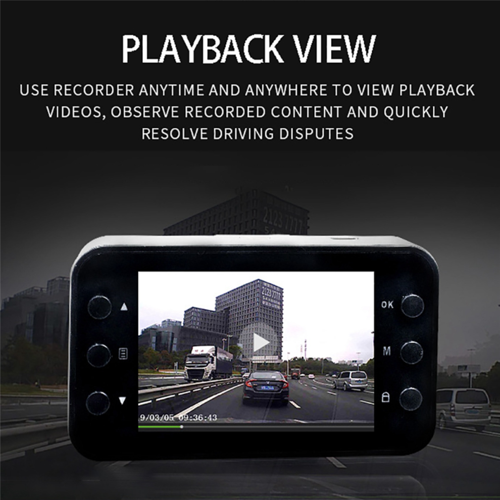 2Set 2.2 Inch Dvr Dash Camera Full 1080P Loop Recording Motion Detecti 4854049591755