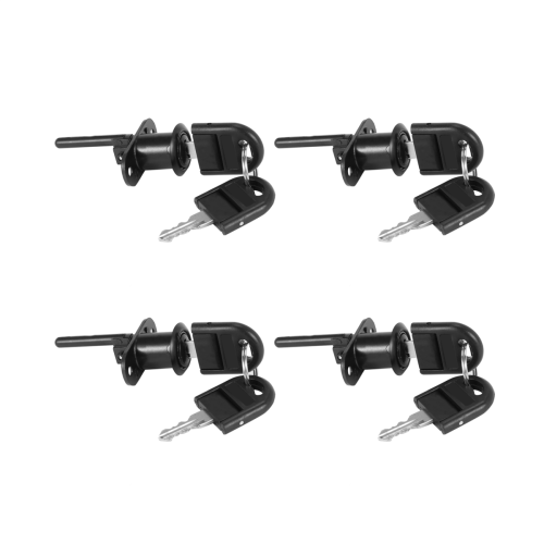 4X Zinc Alloy Computer Desk Cabinet Mailbox Drawer Cupboard Locker Cam