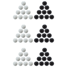 60 billes de verre de 16 mm, décoration colorée, pépites, jouet B