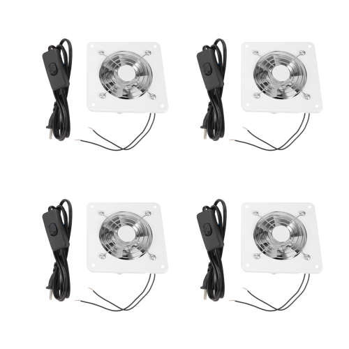 4 Pcs Inch Inline Duct Fan Air Ventilator Metal Pipe Ventilation Extra 1