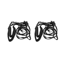 2X Équipement réglable Licol Bride de cheval avec mors et ceinture de rênes pour