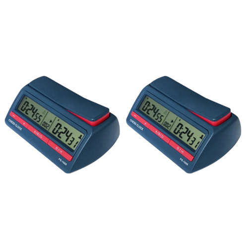 2X Erweiterte Schach Digital Timer Uhr Count Up Down Brettspiel 1
