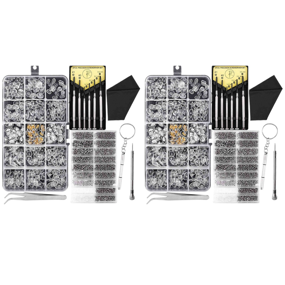 Kit Di Riparazione Per Occhiali Da Vista E Da Sole, Kit Di Viti Per Occhiali, Naselli Con 1