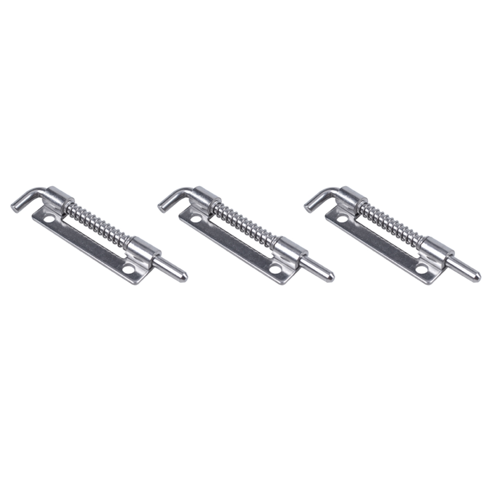 3X Hardware Spring Loaded Metal Security Bolt Latch 3.5 Inch Long Silv 4854049595647