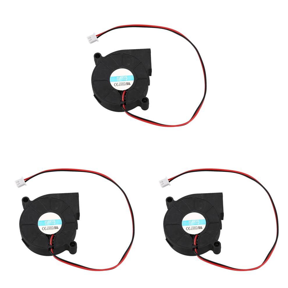 3Pcs 50Mmx15mm 3500Rpm Brushless Dc Cooling Blower Fan 12V 0.16A 4854049595807