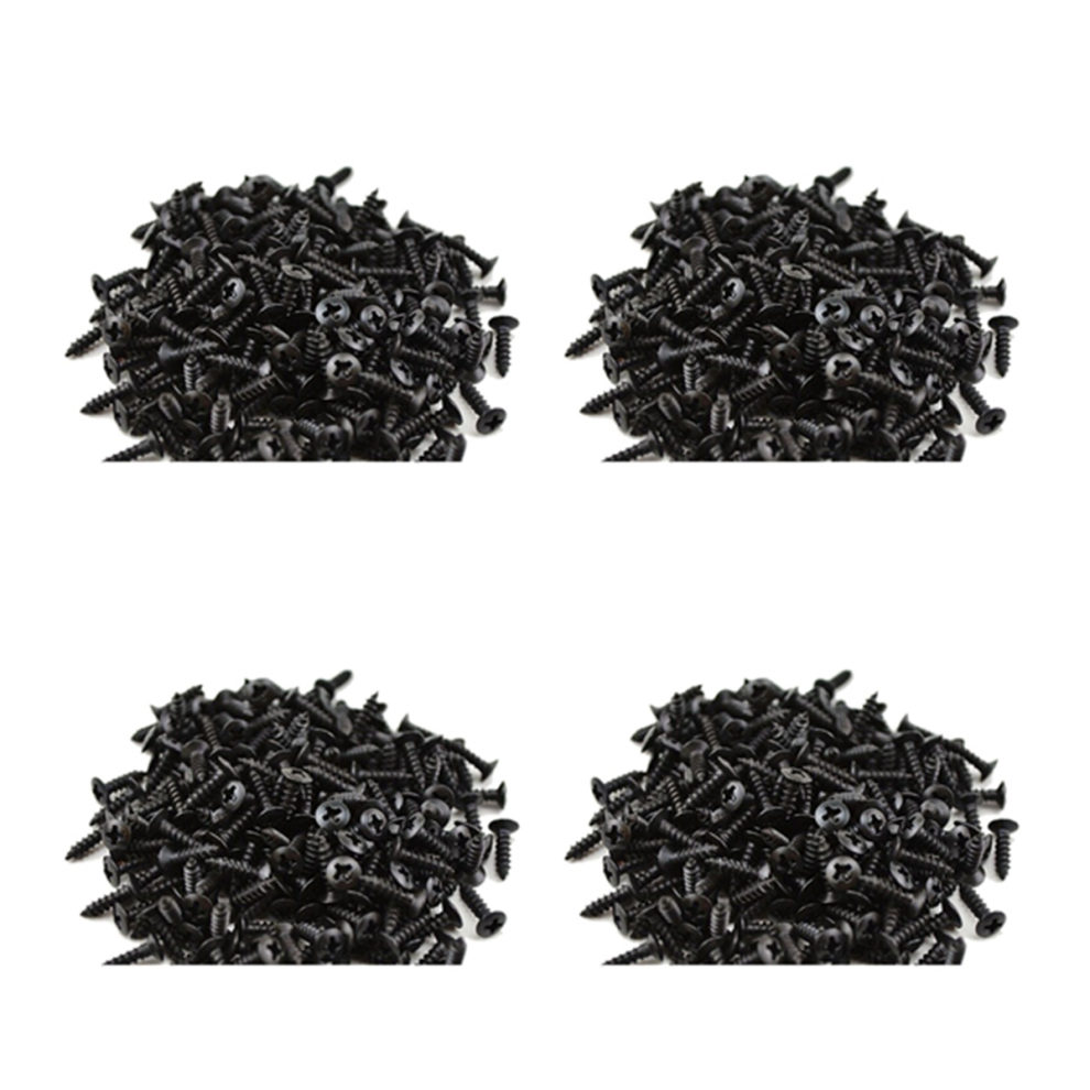400Pcs Black Guitar Pickguard Screws For Strat/Tele Electric Bass 4854049596460