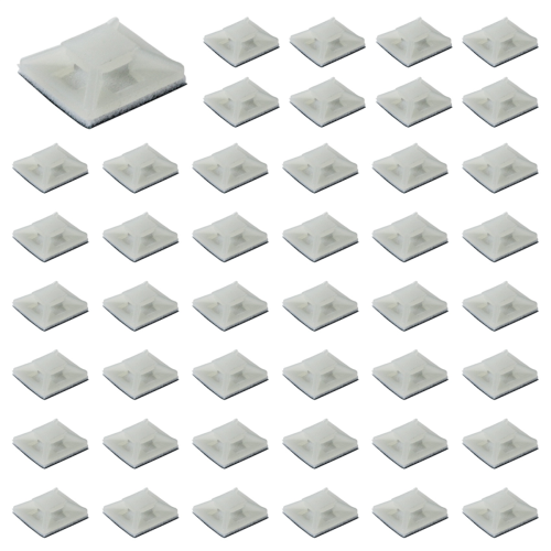 Self-Adhesive Plastic Wire Bundle Holder 3Mm Cable Tie Mount Base 200P 1