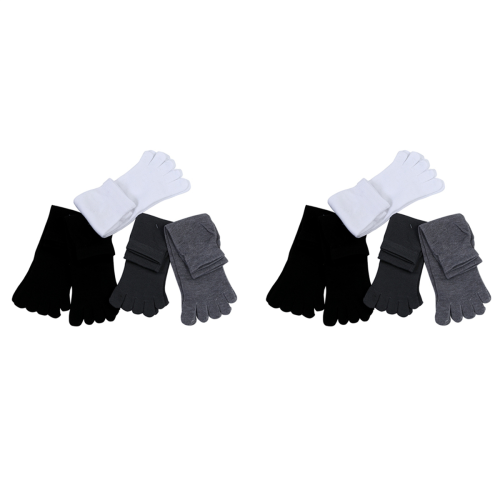 10 Pairs Men'S Five Seperate Finger Toe Socks Comfortable Cotton 1