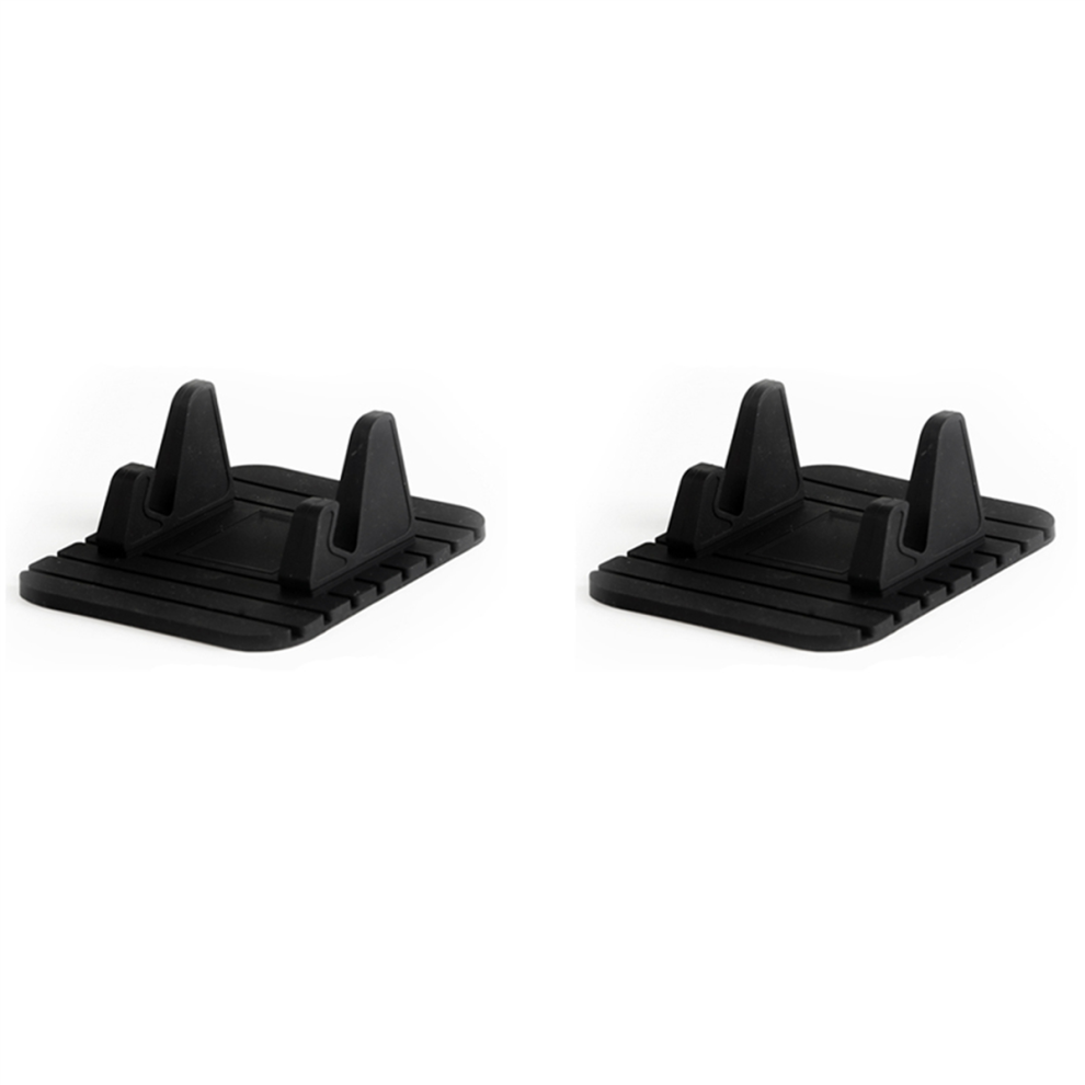 Torribaly 2X Car Dashboard Mount Holder Non-Slip Silicone Gel Pad Dash Mat For P Black