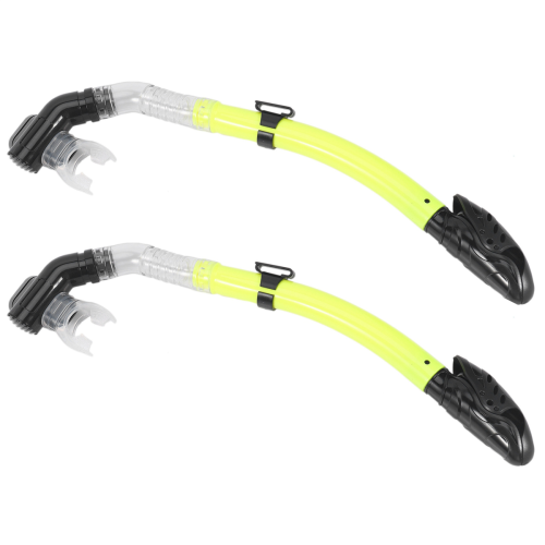 2X Snorkel de silicona Boca seca completa Natación Deportes subacuáticos Buceo E 1