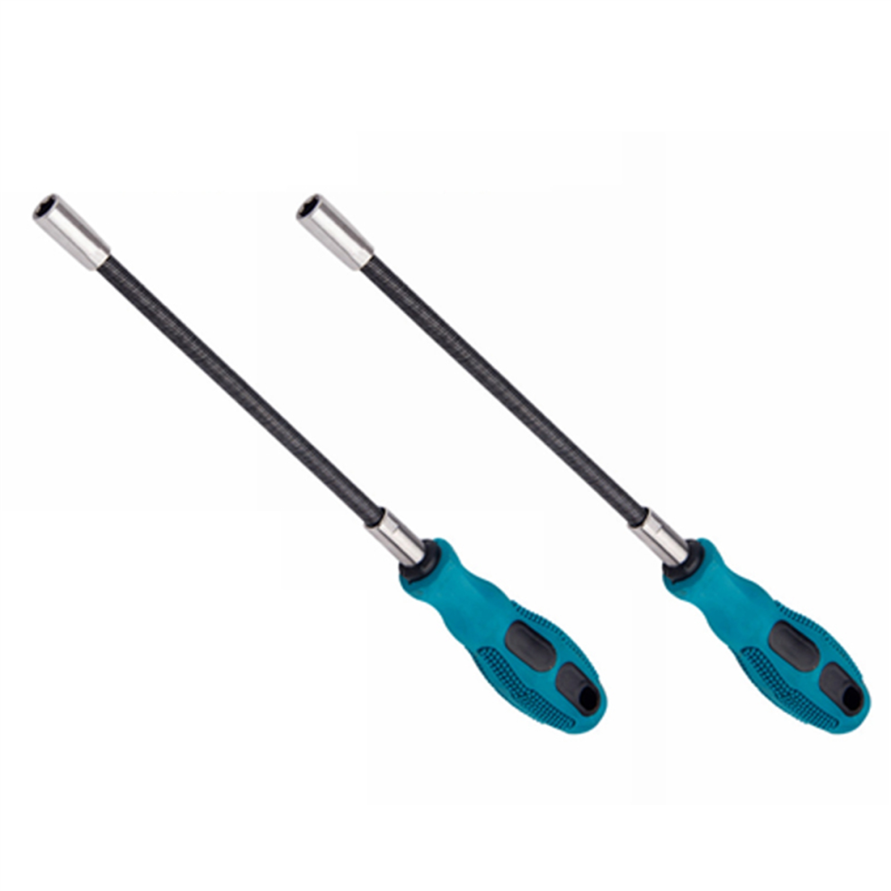 2Pcs 7Mm Socket Screwdriver Flexible Hex Flex Manual Screw Driver Hand 4854049500108