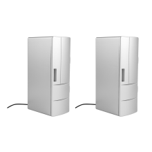 2x koelkast mini USB koelkast vriezer blikjes drinken bier koeler warmer