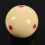 Lot de 3 boules de billard Pro Cup 2,25 pouces 57 mm à 6 points rouges 6
