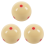 Lot de 3 boules de billard Pro Cup 2,25 pouces 57 mm à 6 points rouges 1