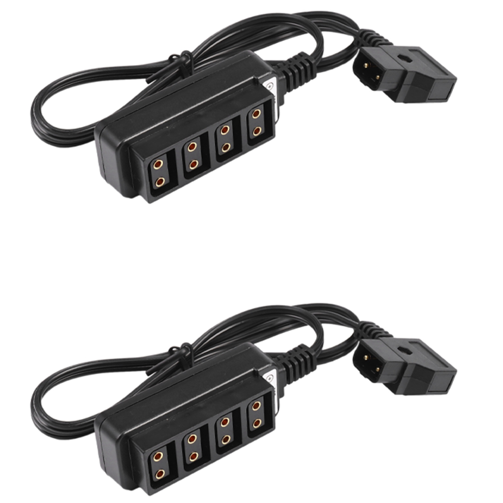 2X Male D-Tap B Type Power Dtap Tap To 4 Female P-Tap Ptap Hub Adapter 4854049500382