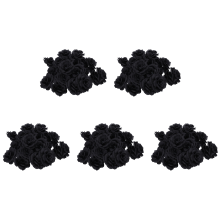 100 Pcs Black Rose Artificial Silk Flower Party Wedding House Office G