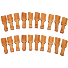 20PCs Wooden Mini Scoop Salt Sugar Coffee Spoon Kitchen Cooking Tool