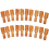 20PCs Wooden Mini Scoop Salt Sugar Coffee Spoon Kitchen Cooking Tool 2