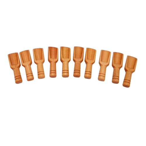 20PCs Wooden Mini Scoop Salt Sugar Coffee Spoon Kitchen Cooking Tool 2