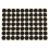 4set 19mm Circles Round Code Stickers Self Adhesive Sticky Labels Blac 3