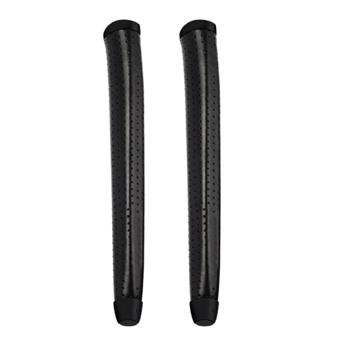 Lot de 2 poignées de golf en cuir véritable faites à la main, standard