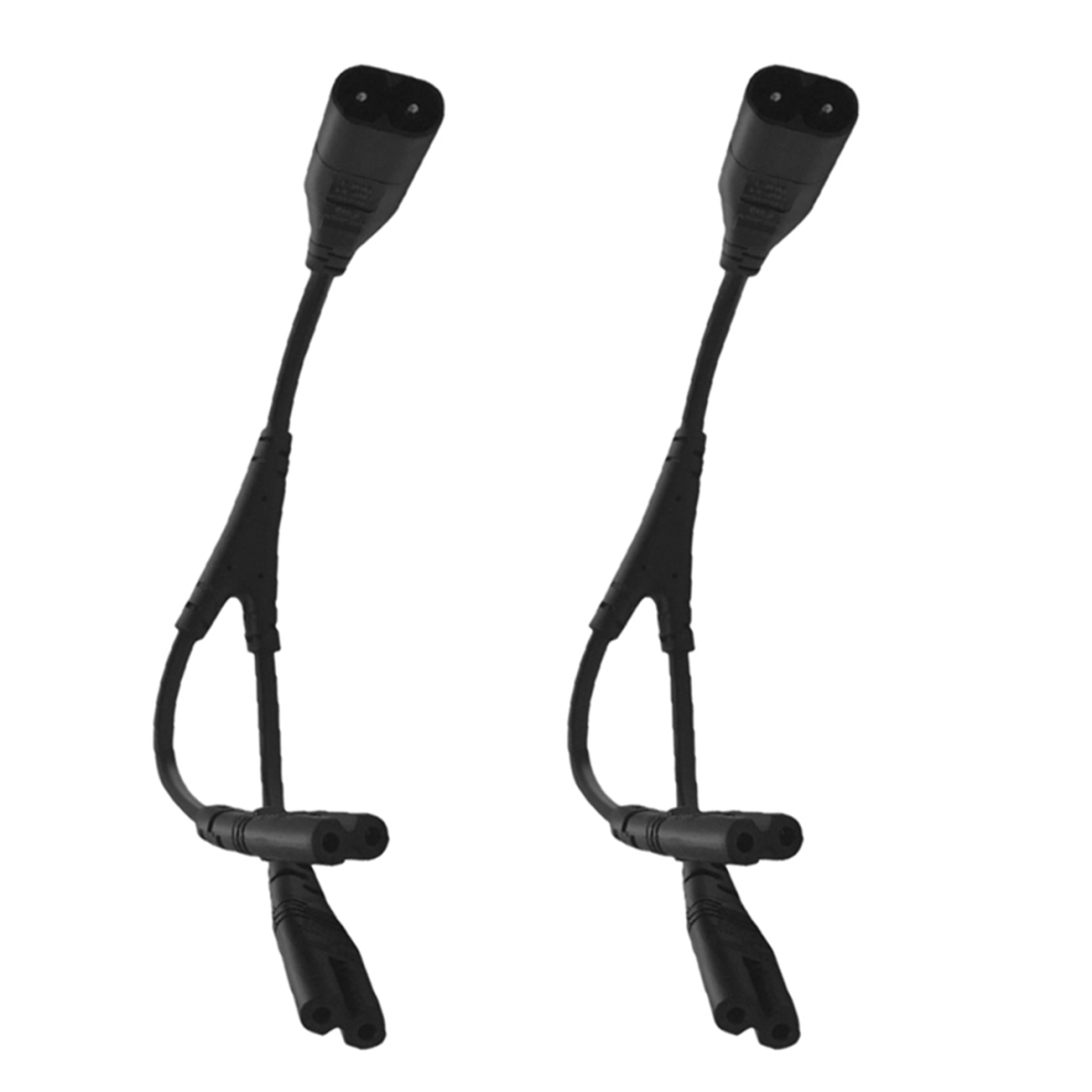 2X Iec320 C8 To C7 Y Split Ac Power Cord, Iec Figure 8 Male 2 Female 1 4854049598198