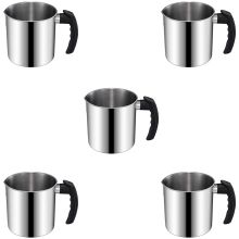 5x Gietpot voor het maken van kaarsen, 44 oz dubbele boiler was smeltkan,
