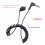 2X 3.5mm Spring Earphones Single Side Headphones Earbuds Wired Headset 9