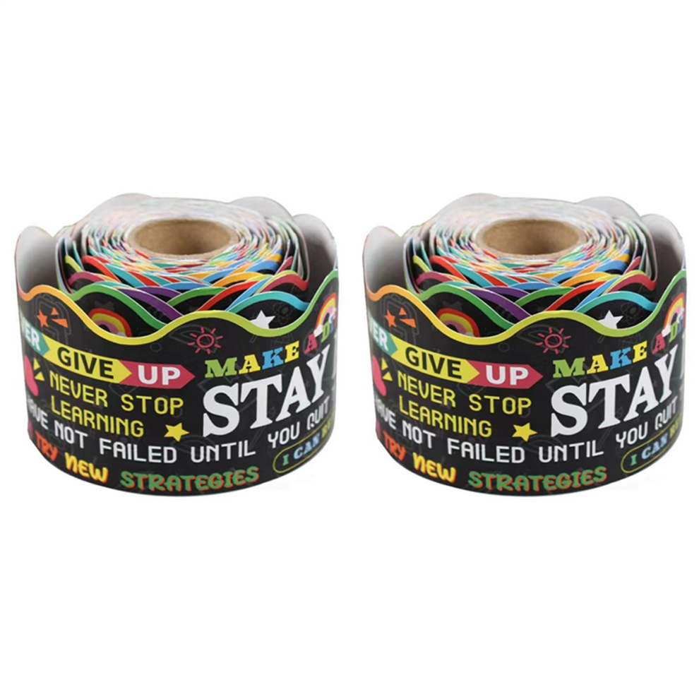 2X Bordi Per Bacheche Bordo Smerlato Incoraggia Il Taglio Per La Classe