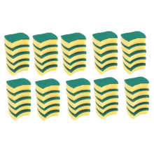 300Pcs Multi-Purpose Double-Faced Sponge Scouring Pads Dish Washing Sc