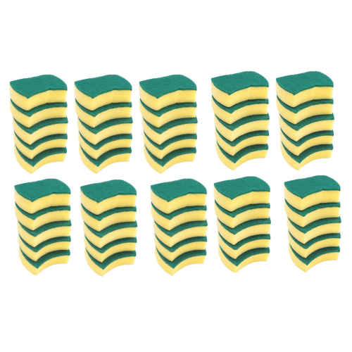 300Pcs Multi-Purpose Double-Faced Sponge Scouring Pads Dish Washing Sc 1