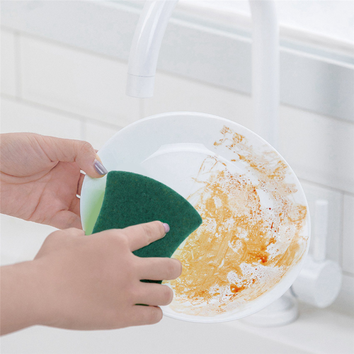 180Pcs Double-Faced Sponge Scouring Pads Dish Washing Scrub Stains Rem 2