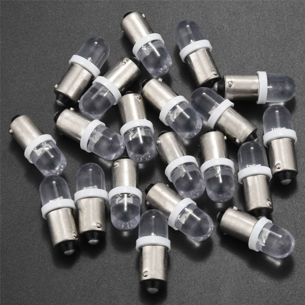Lot 4 Ampoules LED BA9S 6V T4W 53 57 1895 – 3030 2SMD 6000K Blanc Super Lumineux, Intérieur Voiture, Porte, Plaque