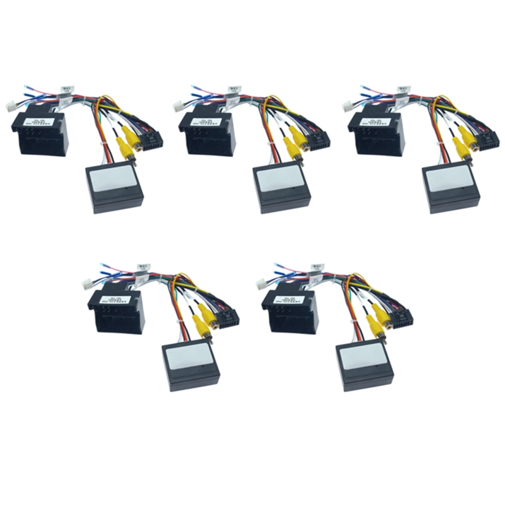 5X Car 16Pin Audio Power Cord Radio Wiring Harness With Canbus Box For 4854049502829