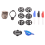 2-delige golfbalmarker, gekleurde lijnmarkers, drievoudige plastic markers 7