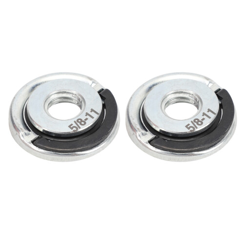 2 pezzi di dado per mola 5/8-11, flangia da 45 mm, argento 2
