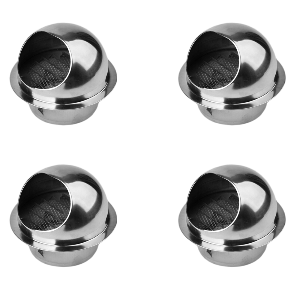 Griglia Di Ventilazione Rotonda In Acciaio Inossidabile 304 4X Per Parete