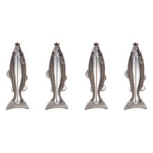 4 Set Fish-Shape Hip Flask 5Oz Bottle Mini Pocket Stainless Steel Part