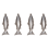 4 Set Fish-Shape Hip Flask 5Oz Bottle Mini Pocket Stainless Steel Part 1