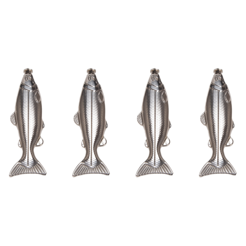 4 Set Fish-Shape Hip Flask 5Oz Bottle Mini Pocket Stainless Steel Part