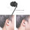 3 Pcs 3.5mm Spring Earphones Single Side Headphones Earbuds Wired Head 8