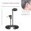 3 Pcs 3.5mm Spring Earphones Single Side Headphones Earbuds Wired Head 7