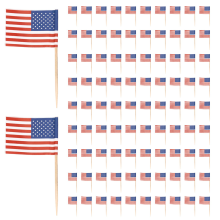 600 Amerikaanse vlag tandenstokers feest cupcake decoratie sandwich mini fo