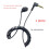 3 Pcs 3.5mm Spring Earphones Single Side Headphones Earbuds Wired Head 11