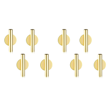 8Pcs Wall-Mounted Flower Tube Wall Metal Vase Decoration Stand Dry for