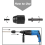 2pc 2-13MM Keyless Drill Chuck with SDS Plus Shank Adaptor,1/2-20UNF I 5
