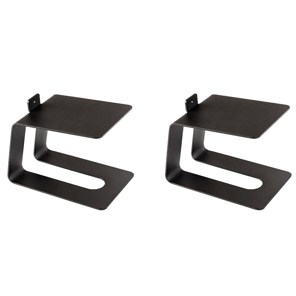 2X Metal Desktop Speaker Stand Anti-Vibration Tabletop Holder Bracket 4854049509644