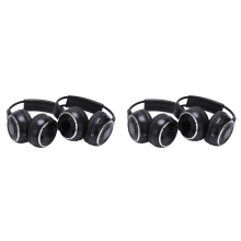 4 x Double Infrared Stereo Wireless Headphone Headset IR Car DVD Playe