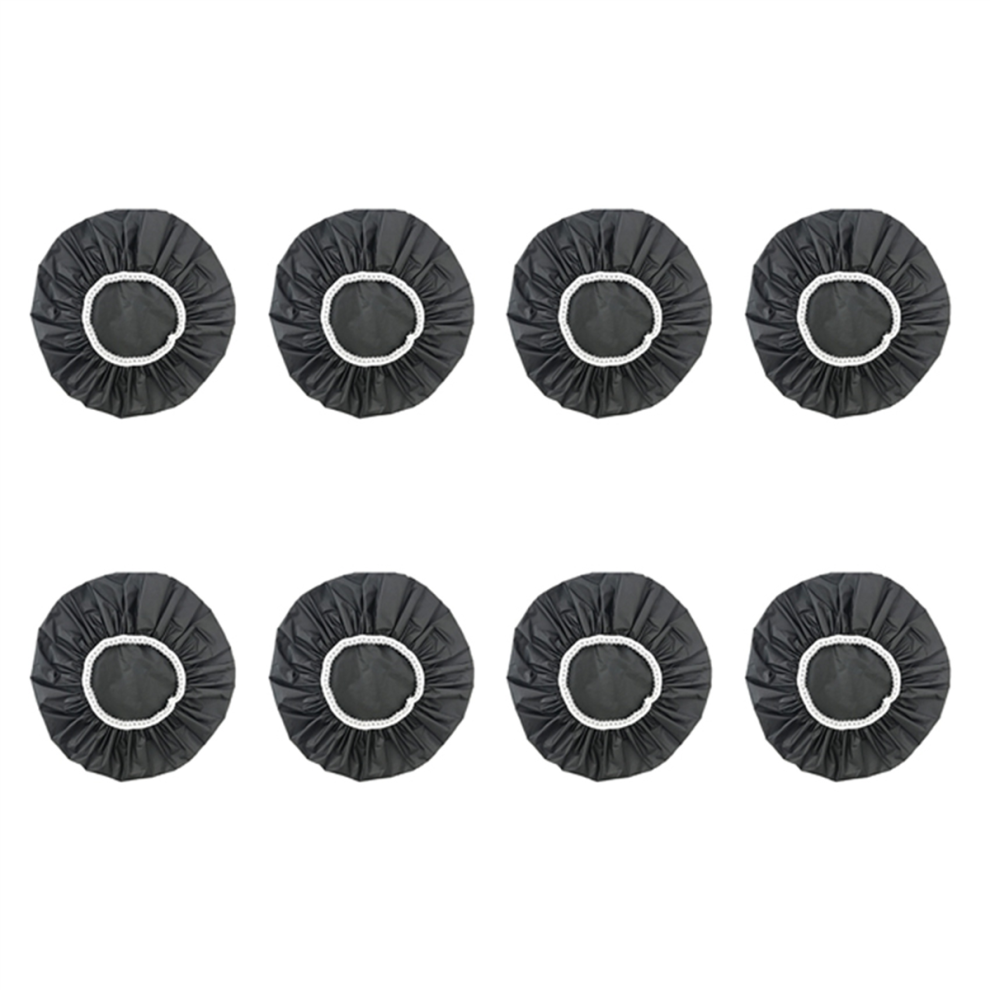 Torribaly 8Pcs Household Waterproof Shower Cap, Swimming Hotel Elastic Cap Hair