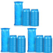 135 pezzi 1000 ml sacchetti per vomito cinetosi blu emesi asta monouso per